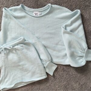 Princess Polly Sky Blue Knit Set